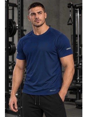 Genius Store Erkek Nem Emici Hızlı Kuruma Atletik Teknik Performans Spor T-Shirt Drıfıt-Kısakol