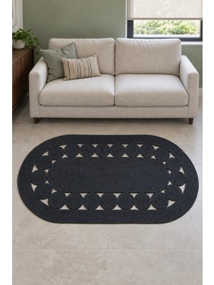 Namteks Jüt Siyah Salon Mutfak Koridor Kilim Paspas Çeyizlik Hediyelik