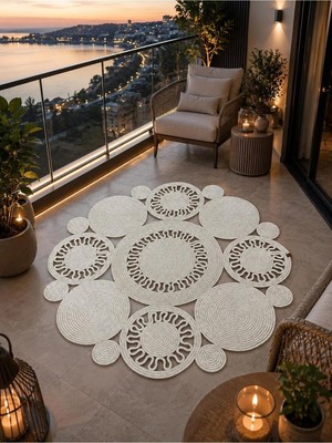 Namteks Jüt Hasır Bej Kapı Önü Banyo Mutfak Balkon Paspası Çeyizlik Hediyelik