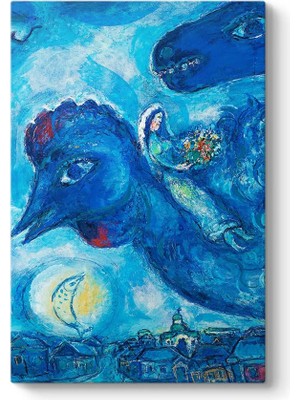 Belirtilmemiş Marc Chagall - Chagall Vitebsk Tablosu 100 x 140