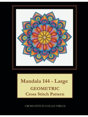 Belirtilmemiş Independently Published Mandala 144 - Large: Geometric Cross Stitch Pattern