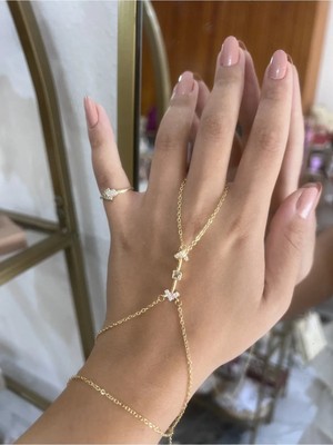 LinAlya Jewelry Kalp Taş Detaylı Şahmeran