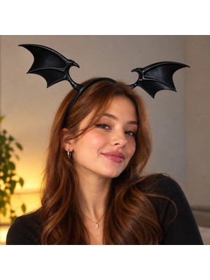 Pilco Enerji Siyah Yarasa Kanatlı Halloween Tacı 