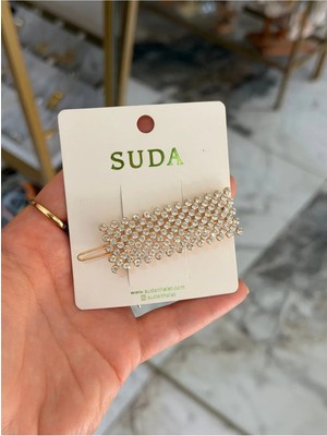 LinAlya Jewelry Sıra Taş Detaylı Toka
