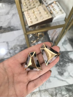 LinAlya Jewelry Özel Seri Geometrik Küpe