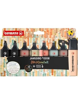 Odea 8'li Paket Fosforlu Kalem - Stabılo Boss Naturecolors