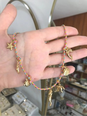 LinAlya Jewelry Renkli Deniz Konseptli Charm Ip Kolye