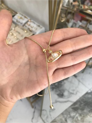 LinAlya Jewelry Inci Detaylı Y Kolye