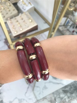 LinAlya Jewelry Gold Detaylı Bileklik (1ADET)
