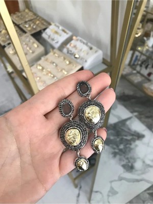 LinAlya Jewelry Taşlı Vintage Küpe