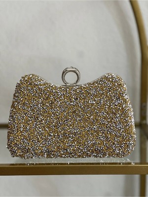 LinAlya Jewelry Gold & Gümüş Detaylı Abiye Model Çanta
