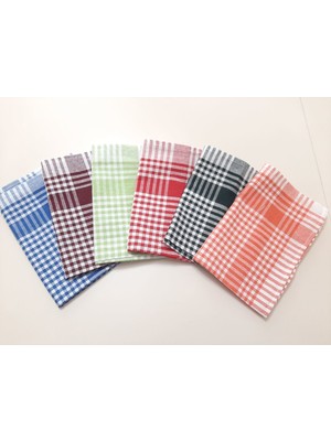 GOLDRİSE Pınarçeyiz 6 Adet 6 Renk 45 x 65 cm Mutfak Havlusu Kurulama Bezi