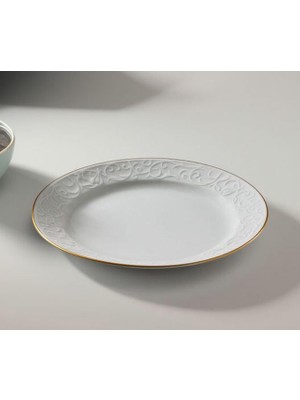 Ev Mutfak Güral Porselen 6 Adet  25 cm Bahar Dalı Servis Tabağı