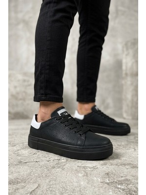 Zerenyus ZRC983 Yüksek Kalite Basic Ortopedik Erkek Sneaker Siyah Beyaz
