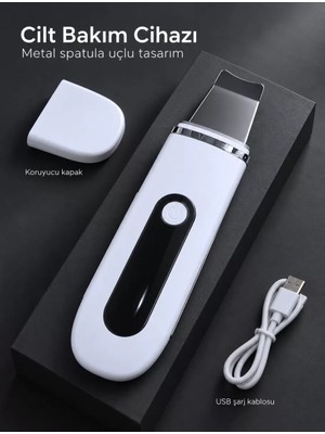 Midas Toptan Home Evde Yüz Bakımı Için Şarj Edilebilir Metal Spatula Uçlu Cilt Bakım Cihazı