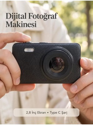 Midas Toptan Home Günlük ve Seyahat Kullanımına Uygun Ekranlı Siyah Fotoğraf Makinesi