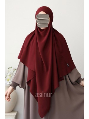 Asilnur Alya Tek Katlı Sufle Bordo