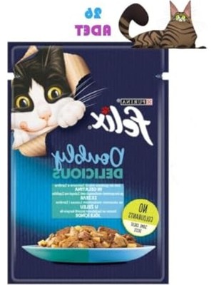 Myg Plus Somon & Sardalya Lezzetini Sunan Yaş Kedi Yemi 26 x 85 gr