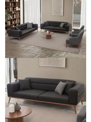 Edsy Home Mora 3+3+1+1 Koltuk Takımı Antrasit