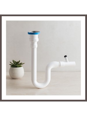 Bezos Çamaşır Çıkışlı Sifon 125 Mm(Boru Dahil Değildir.) ECO123