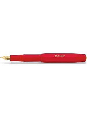 Rafta Kaweco 10001147 Klasik Sport Dolma Kalem, Medium Uç Kırmızı
