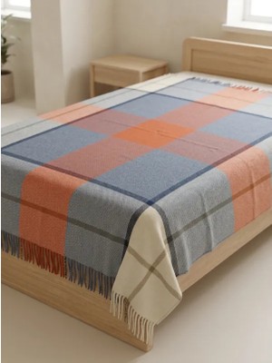 Genç Ev Home Gençev Home &selin&  Yün Scotch Battaniye Tek Kişilik * Scotch Yün Battaniye -  Yün - Wool