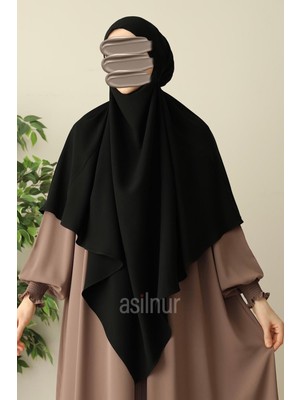 Asilnur Alya Tek Katlı Sufle Siyah