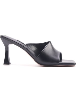 Nine West Parema Siyah Kadın Topuklu Terlik