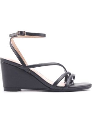 Nine West June Siyah Kadın Comfort Sandalet