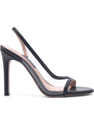 Nine West Grande Siyah Kadın Topuklu Sandalet