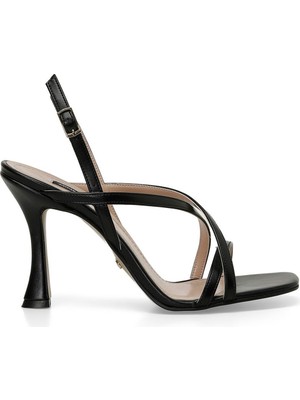 Nine West Usoa Siyah Kadın Topuklu Sandalet