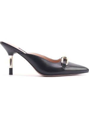 Nine West Albury Siyah Kadın Topuklu Terlik