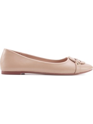 Nine West Leıso Krem Kadın Babet