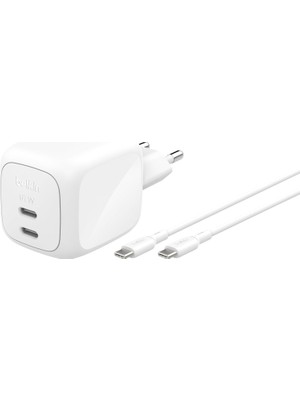 TeknoKapsül Belkin Boostcharge Pro 2 Portlu Usb-C Şarj Cihazı 67 W, Hızlı Şarj