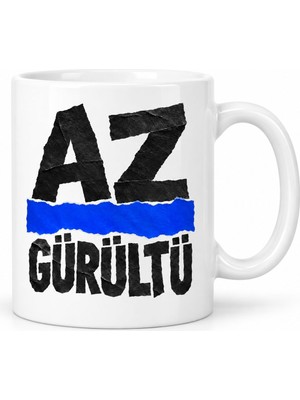 Bezos Az Gürültü Tasarımlı Porselen Kupa - Model 673