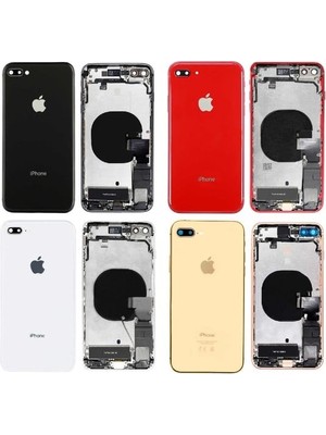 Bezos Iphone 8 Plus Uyumlu Full Dolu Kasa (Beyaz)