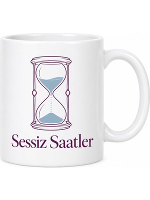 Bezos Sessiz Saatler Tasarımlı Porselen Kupa - Model 563