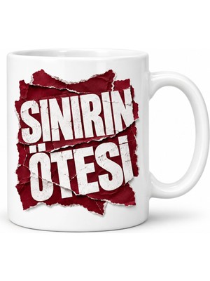 Bezos Sınırın Ötesi Tasarımlı Porselen Kupa - Model 687
