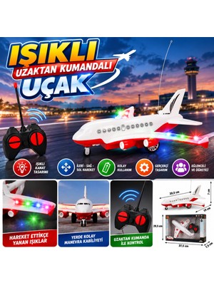 Bezos Işıklı Uzaktan Kumandalı Uçak
