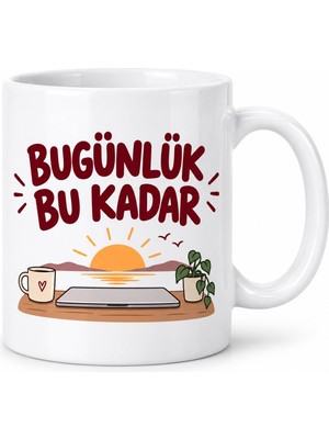 Bezos Bugünlük Bu Kadar Tasarımlı Porselen Kupa - Model 298