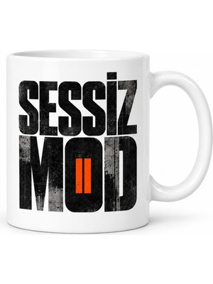 Bezos Sessiz Mod Tasarımlı Porselen Kupa - Model 660