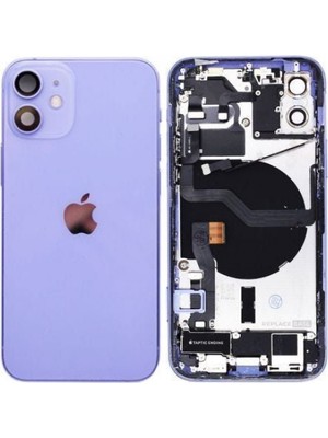 Bezos Iphone 12 Uyumlu Full Dolu Kasa (Mor)