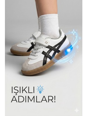 Etayger I Tayger Çocuk Unisex Sneaker Günlük Cırtlı-Bantlı Işıklı Spor Ayakkabı