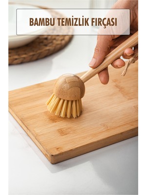 MiraLive Bambu Temizlik Fırçası