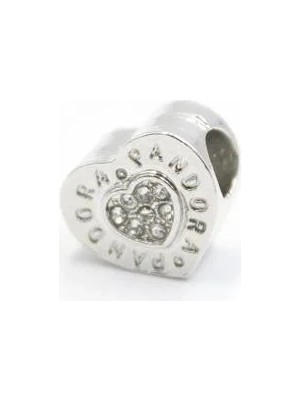 Lsk Pn Bileklik Kalp Charm - Gümüş