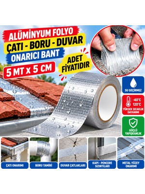 Svoria Store Yüksek Sıcaklık Dayanan Su Geçirmez Çatı Boru Duvar Çatlak Onarıcı Yapışkan Bant Folyo 5