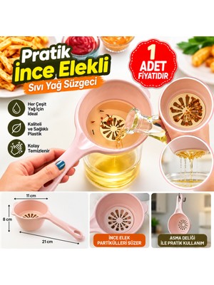 Sepetopia Pratik Ince Elekli Mutfak Gereci Sıvı Yağ Süzgeci (Adet Fiyatıdır)