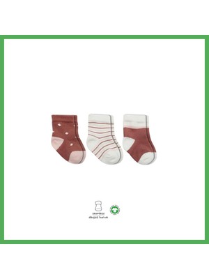 Astraltech 3'lü Penye Kız Soket Çorap 10112 Pudra · Beden: 0-3 Ay · Renk: Pudra Bezoss