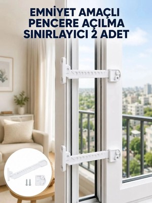 Ersert Et Emniyet Amaçlı Pencere Açılma Sınırlayıcı At 2 Adet Yeni Nesil
