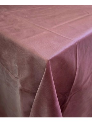 Kahvehaneciler Pembe Kadife Okey Masa Örtüsü 135 x 135 cm